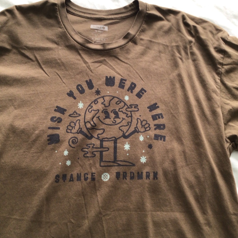 Stance “Wish You Were Here” Olive Green Tee